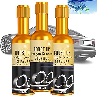 Car Vehicle Engine Catalytic Converter Cleaner Catalytic Convertor Cleaner for Engine Cleaning Catalytic Converter Cleaner Fuel System Treatment Additive for Gasoline and Diesel Car (3PCS)