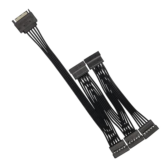 Cable Splitter SATA SinLoon 1 a 5 HDD SSD 23.5cm miniatura 7