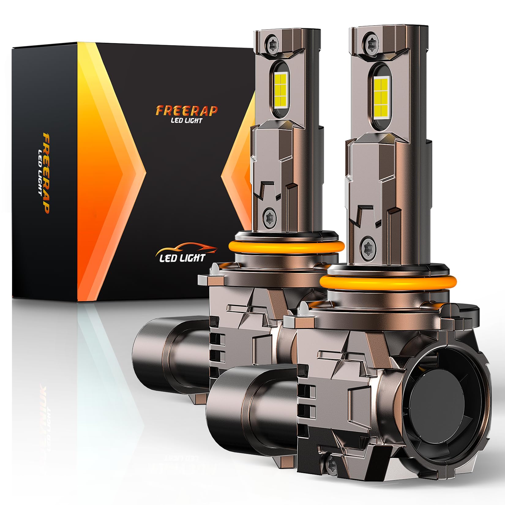 FREERAP 9006 Led Headlight Bulb, 6500K Cool White, 36000LM Brighter