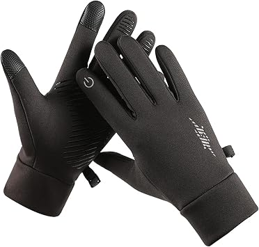 Bestgift Winter ski warm gloves plush thickened anti-skid windproof waterproof touch screen wearable fitness fashion riding gloves