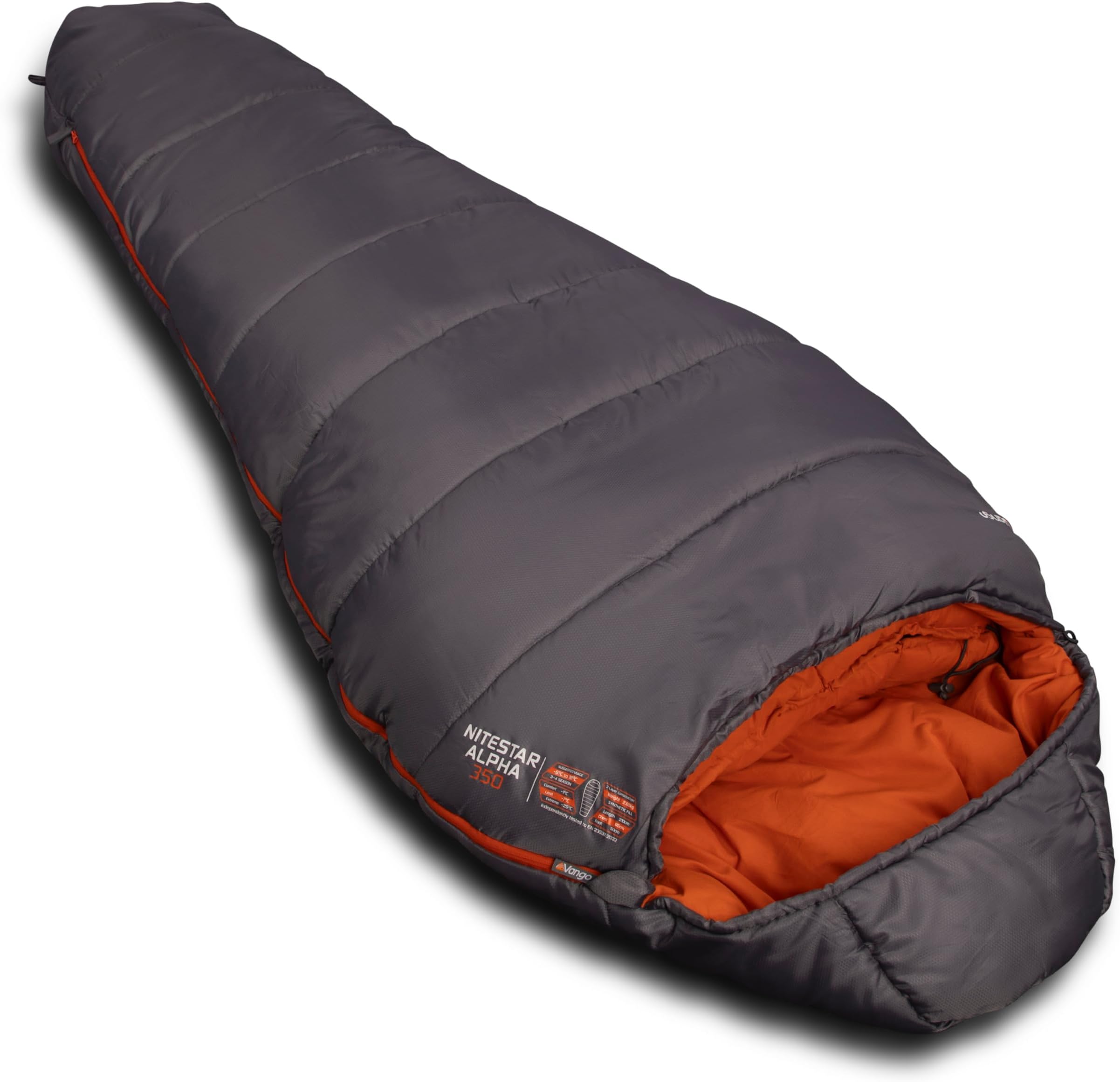 Nitestar Alpha Sleeping Bag - Duke of Edinburgh Recommended | Ultralight Mummy Sleeping Bag for Camping, Hiking, Outdoor, Backpacking