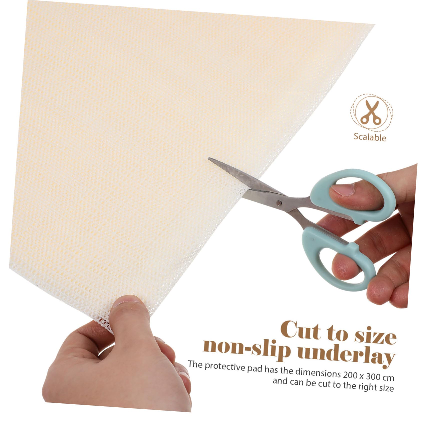 Hemobllo Tapis Antidérapant en PVC Blanc 200x300cm pour Couloir, Protège Le Sol et Empêche Le Glissement Bouclage du Tapis