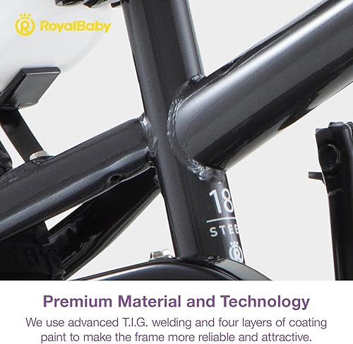 Miniatura 6 de RoyalBaby Kids Bike EZ Balance to Pedal Dual Handbrake Toddlers Boys Girls Bicycle 12-20 Inch for Age 3-10 Years