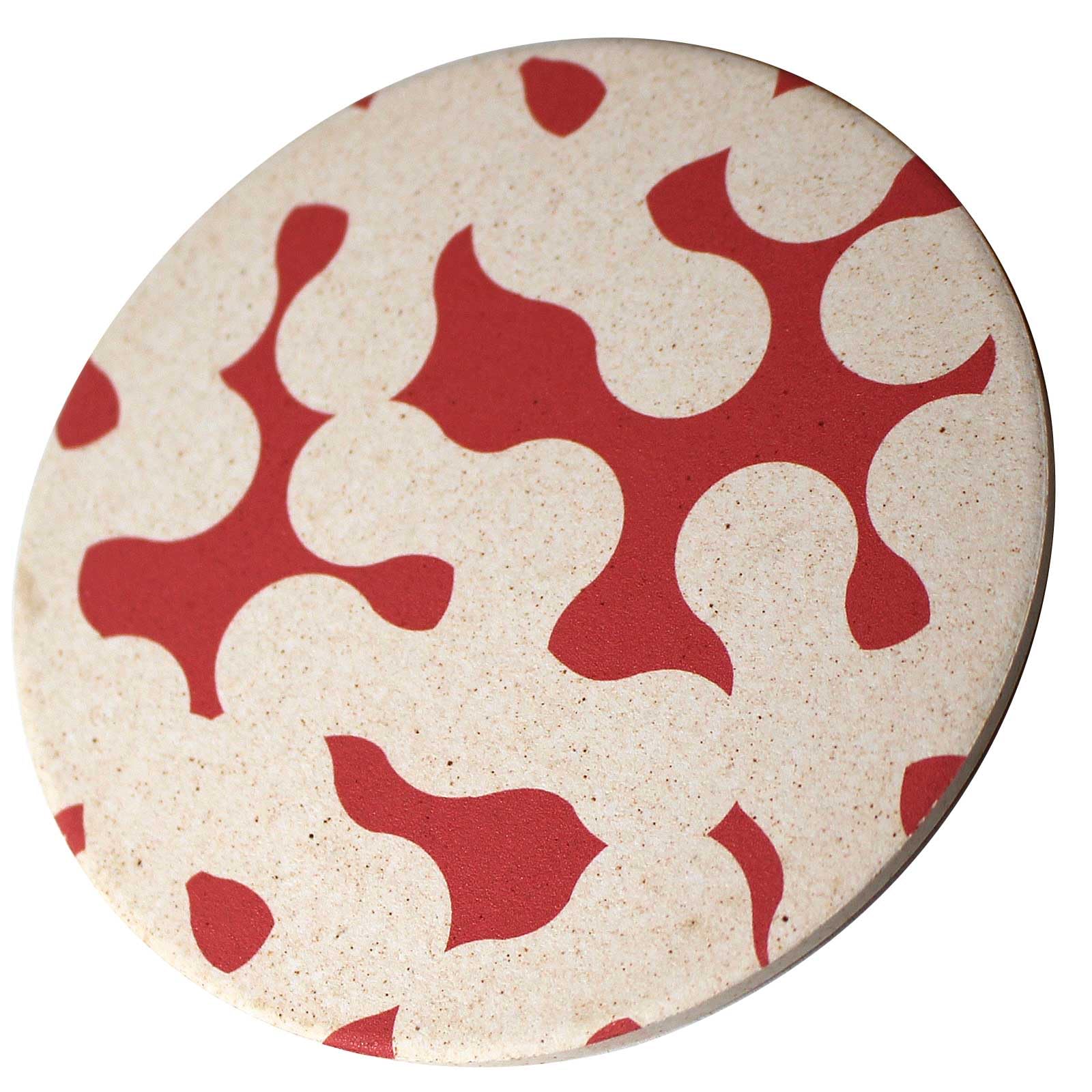 Diatomaceous Coaster Nordic Red – Swift Absorption