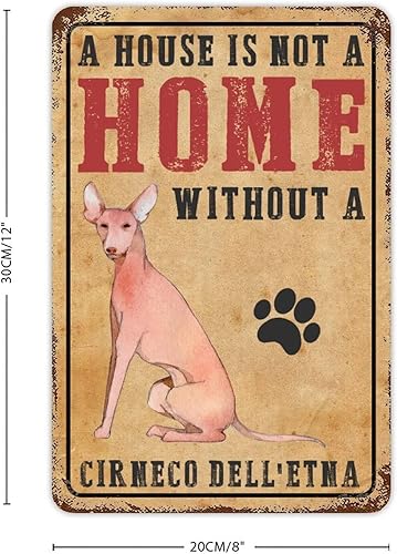 Vista 32 de Letrero de metal con texto en inglés «A House is Not A Home Without A Dogo Argentino» («A House is Not A Home Without A Dogo Argentino»)