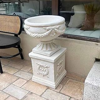 ガーデニング ヨーロピアン 置物 台座 ローマの柱 ガーデニング雑貨 アンティーク風 スタンド オブジェ ガーデン雑貨 エレガント インテリア 雑貨 アンティーク 彫像 花台 F 台 庭 おしゃれ タイプ1 置き物