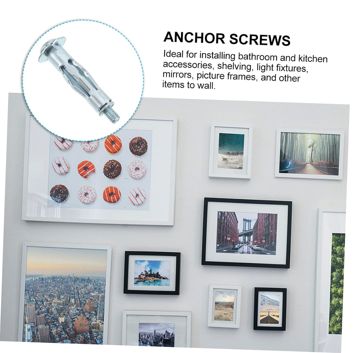 CHILDWEET 20pcs Heavy Duty Hollow Wall Anchors for Plasterboard and Drywall Expansion Anchors for Secure Mounting of Fixtures Cavity Walls Easy Installation and Strong Hold