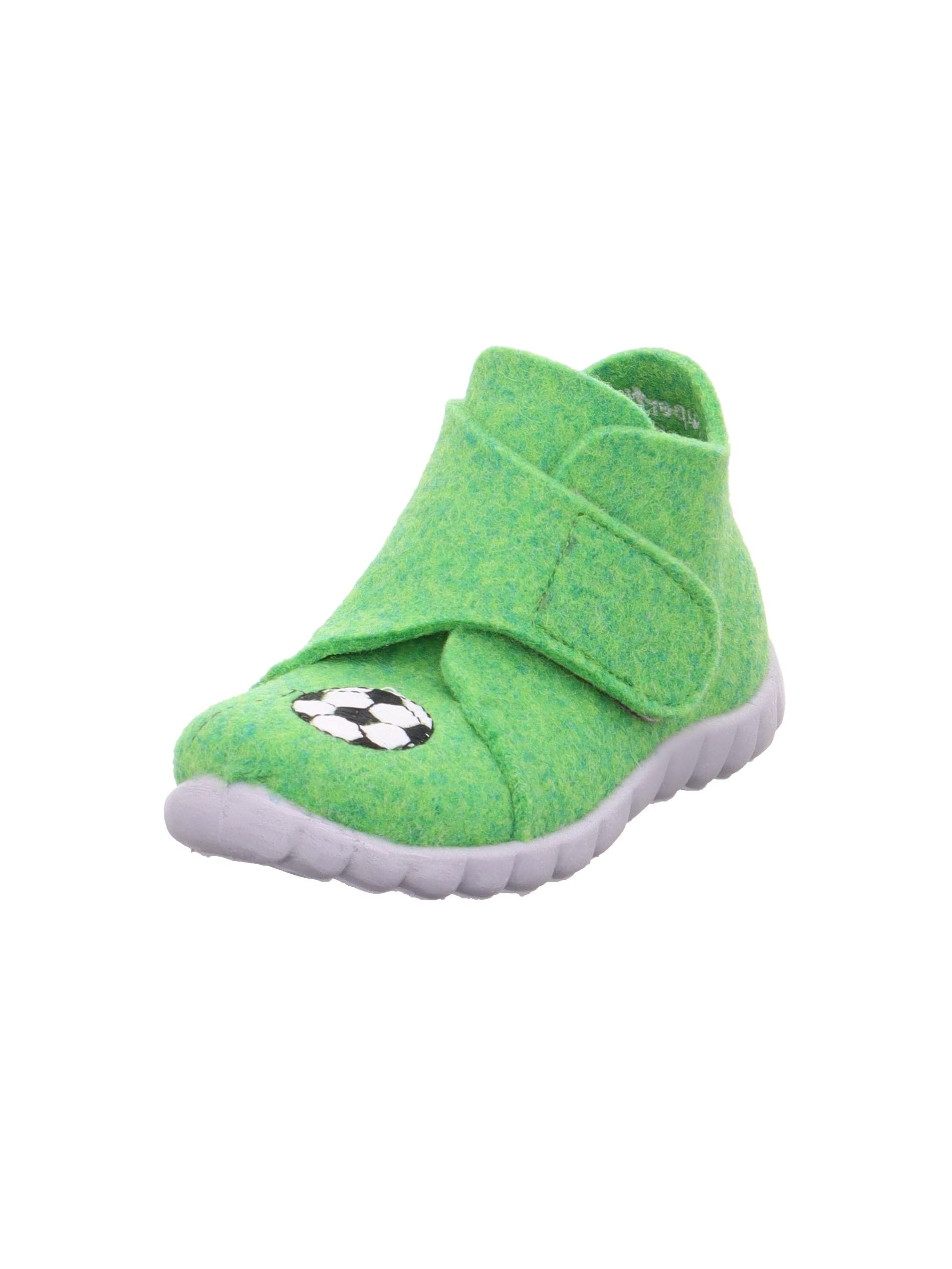 superfit baby-boys Happy WollfilzMules, green 7000, 20 EU