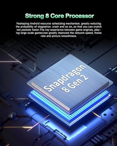 Miniatura 3 de SANSHREUNI Teléfono celular desbloqueado A14 Pro Max, 6 GB+256 GB Android 13 teléfonos desbloqueados, pantalla FHD+ de 6.82 pulgadas, teléfono