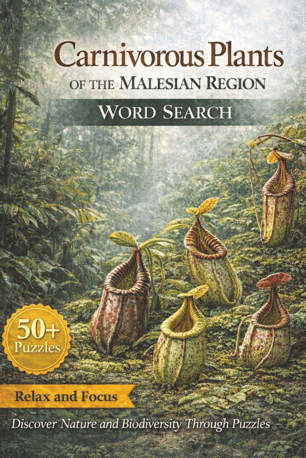 Carnivorous Plants of the Malesian Region Puzzles for Teens, Adults, and Seniors: Explore Tropical Pitcher Plants, Mossy Forests, and Botanical ... Global Carnivorous Plants Word Search Series)