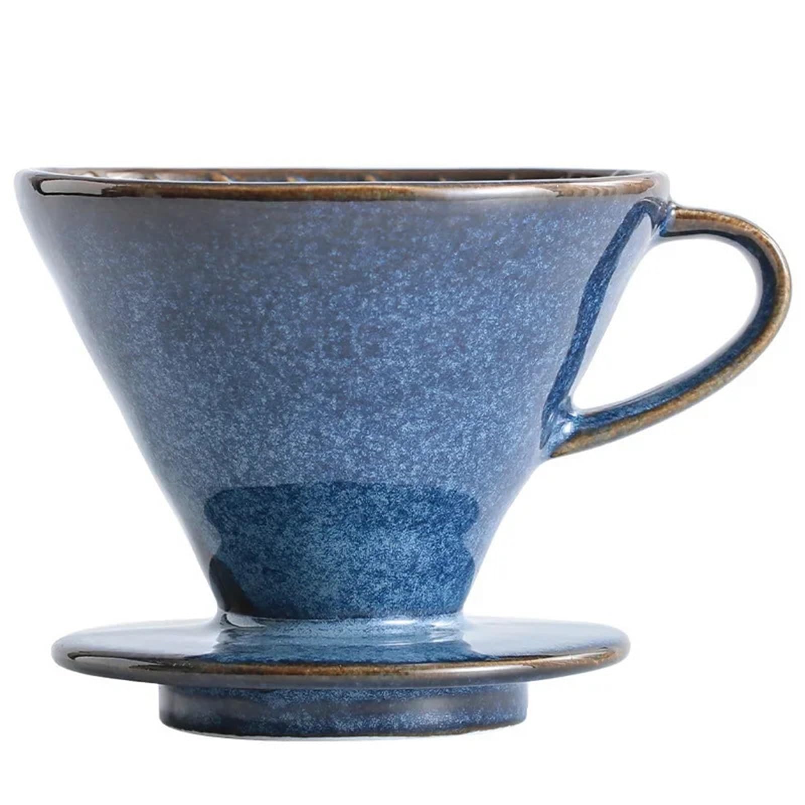 1 taza de filtro café cerámica reutilizable, embudo estilo V, accesorios for cafetera(Size-L)