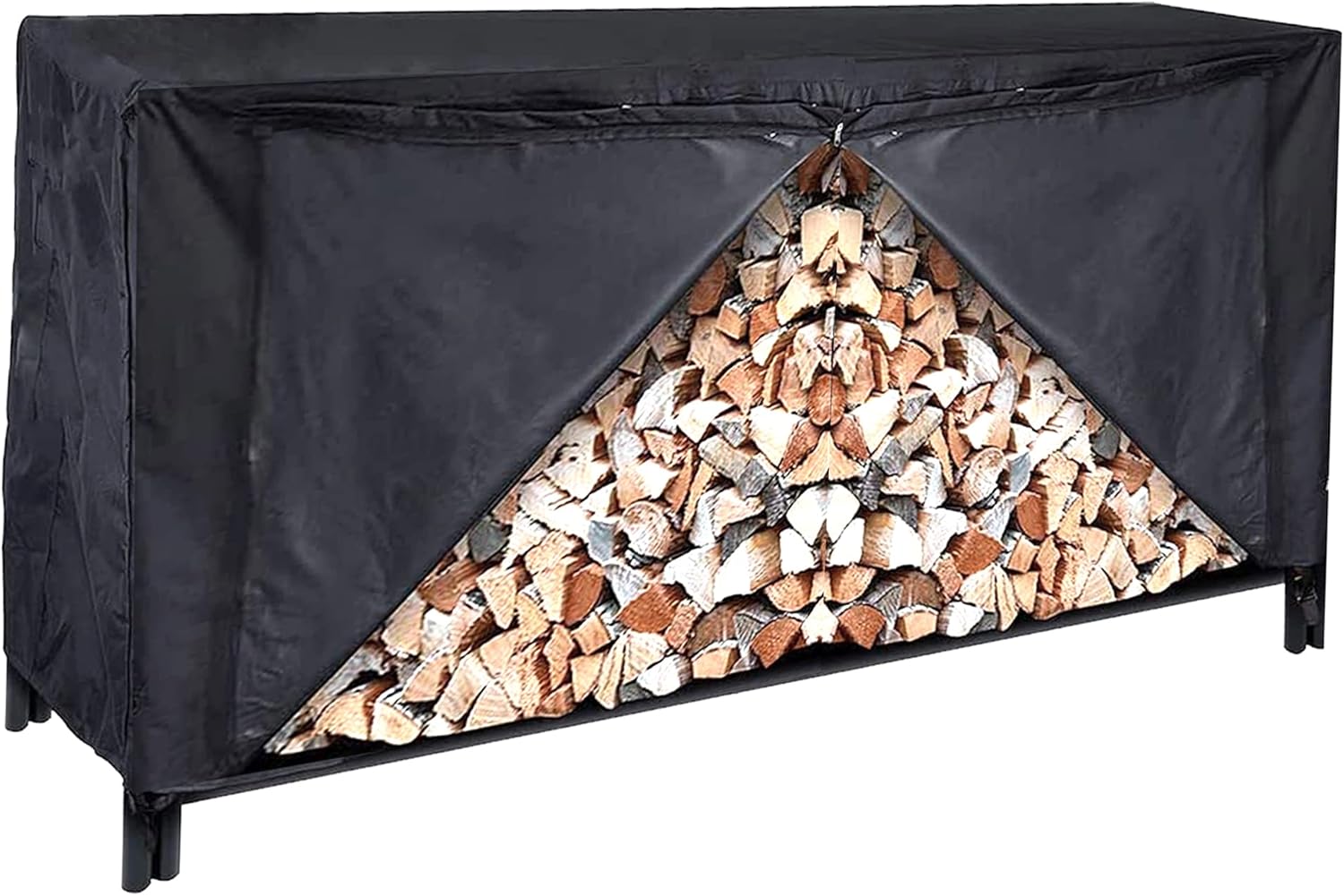 Outdoor Firewood Rack Cover 8 Foot Wood Racks Outdoor for Firewood Log