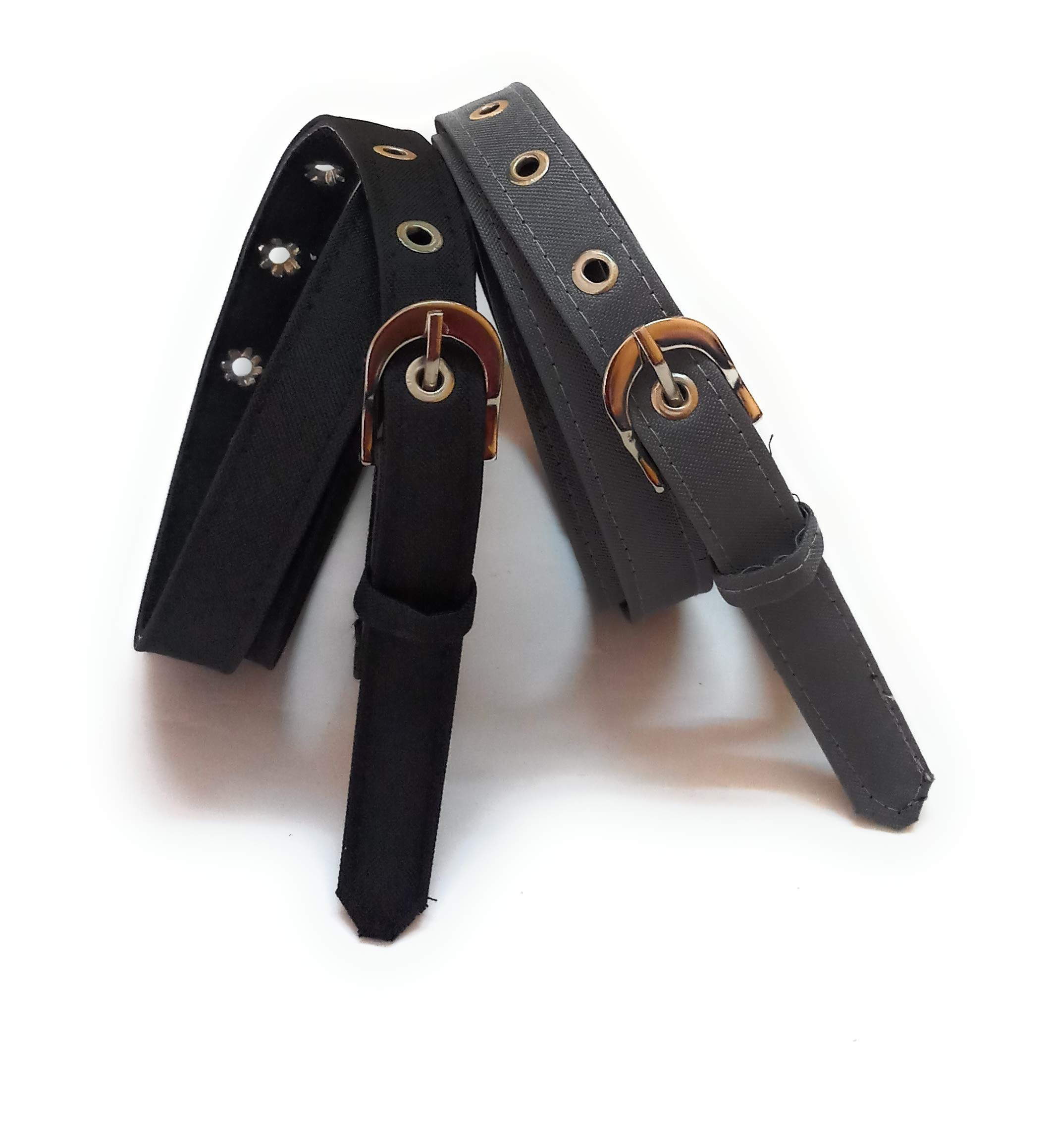 women XXXL OVERSIZE PLUS SIZE fabric belts for jeans trousers 2pcs combo black and grey-image-19