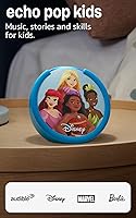 Amazon Echo Pop Kids Smart Speaker: Disney Princess Design, Alexa+ Learning & Stories, Parental Controls, 6 Months Kids+