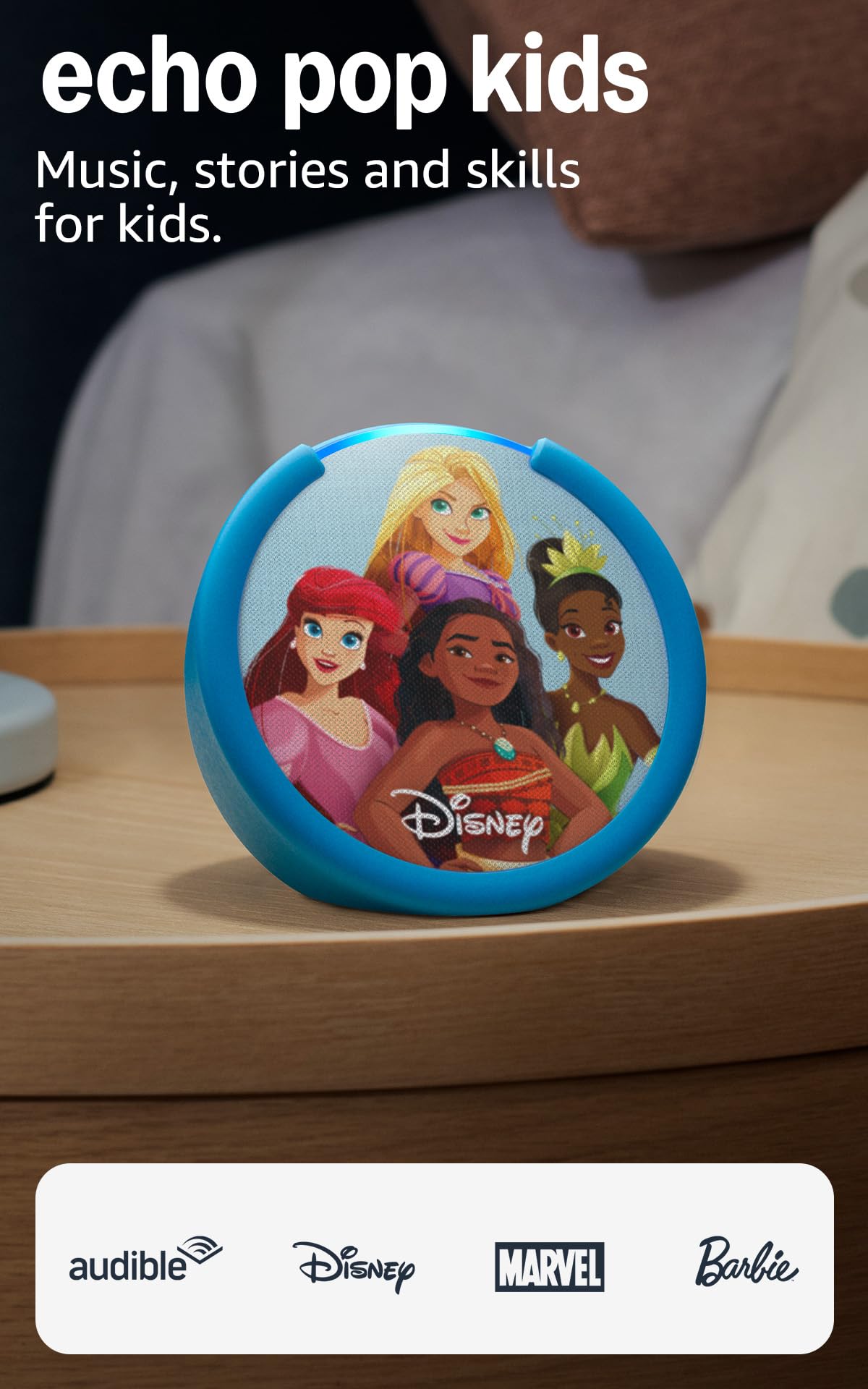 Amazon Echo Pop Kids newest model Designed for kids with Alexa Early Access parental controls Includes 6 months