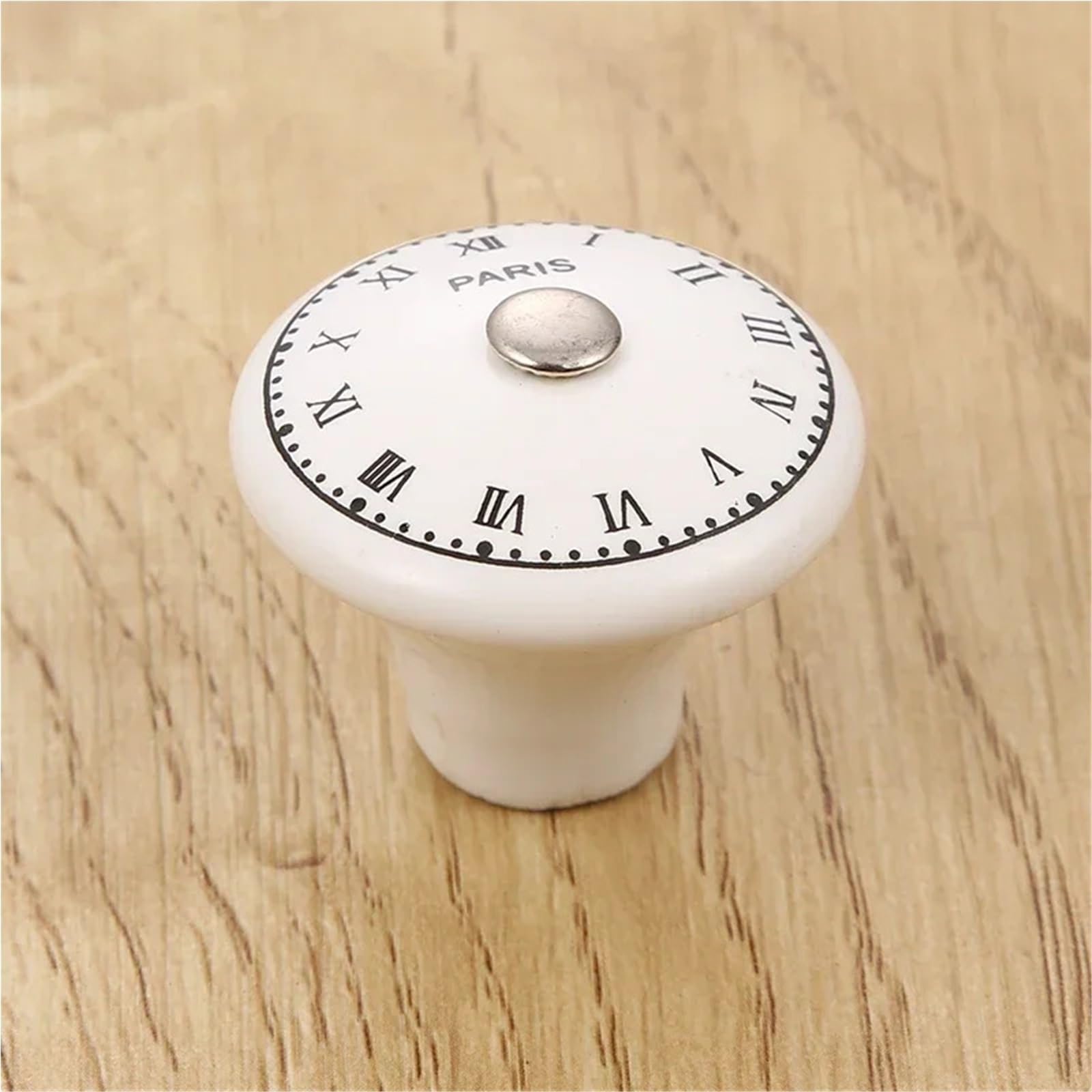 12PCS White Print Ceramic Door Knobs And Handles Furniture Drawer Cupboard Single Hole Cabinet Für Küche(Color 12)