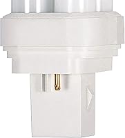 Vista 3 de Satco S6020 2700K 22-Watt GX32D-2 Base T5 Quad Tubo de 2 pines para balastos magnéticos, blanco
