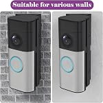 Adjustable 0 to 45 Degree Doorbell Angle Mount Compatible with Ring Wired Doorbell Plus/Pro and Blink Video Doorbell Corner Mounting Bracket for Houses,Apartments