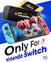 Vista 6 de MAGIC JOHN Paquete de 2 protectores de pantalla para Nintendo Switch (2017, 6.2 pulgadas), protección ocular, bloqueo de luz azul, transparente HD