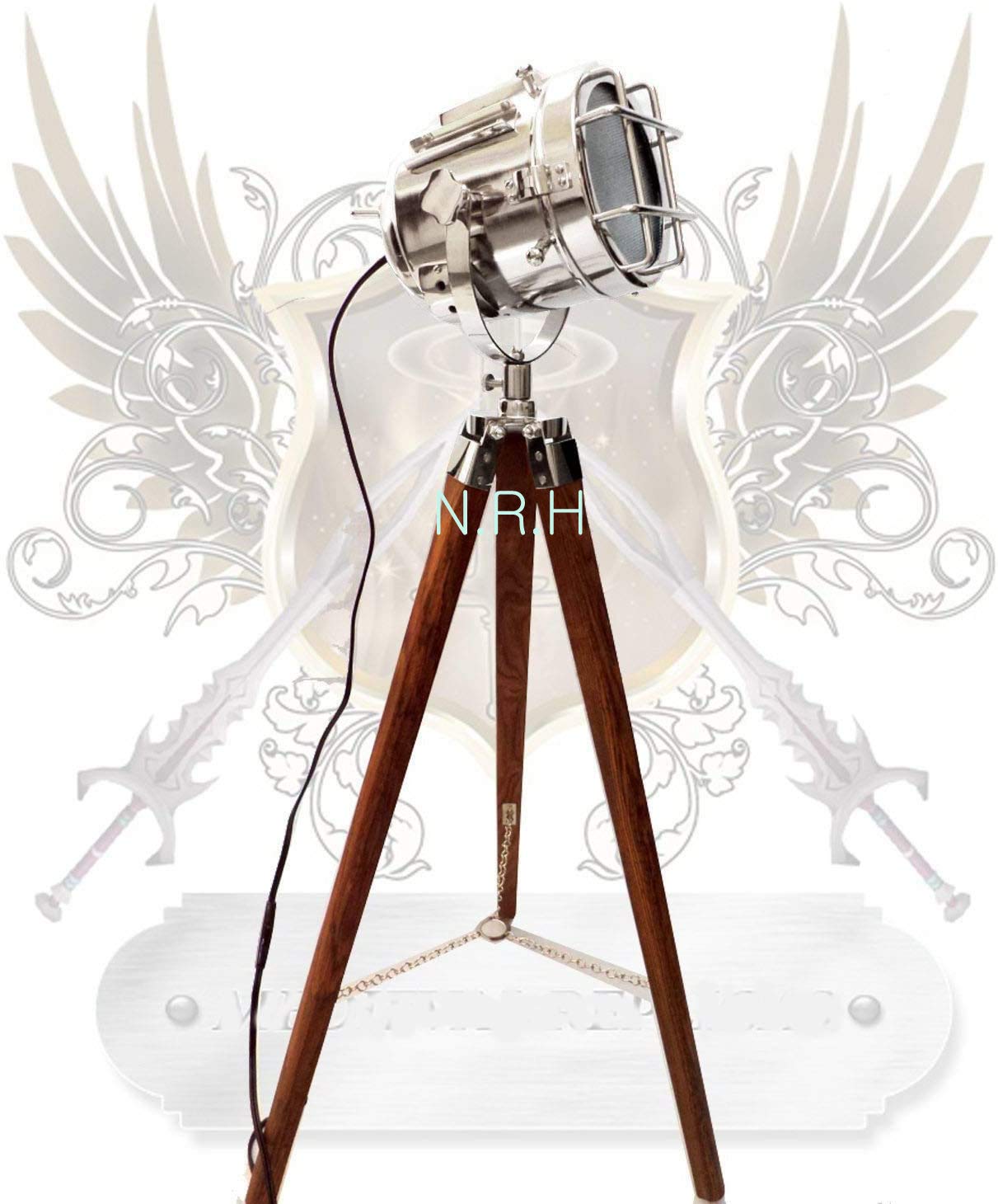 Nautical Replica Hub Chrome Floor Lamp
