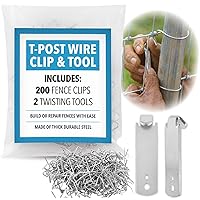 Vista 1 de Impresa Herramienta dobladora de clip en T – Clips de valla de poste en T de instalación rápida – Bridas de alambre de metal resistentes