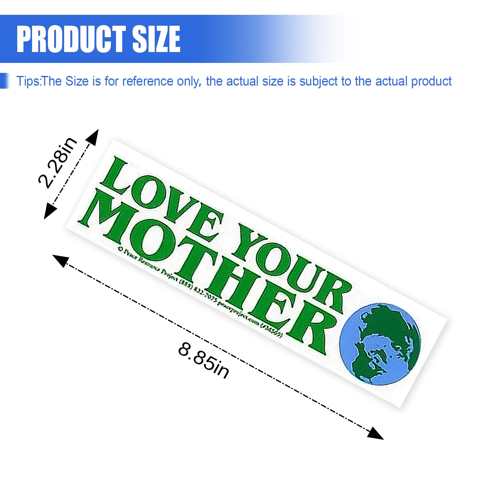Climate Change Car Decal Vinyl Car Bumper Sticker Love Your Mother Earth Sticker Waterproof Auto Exterior Decoration Accessory — view 2