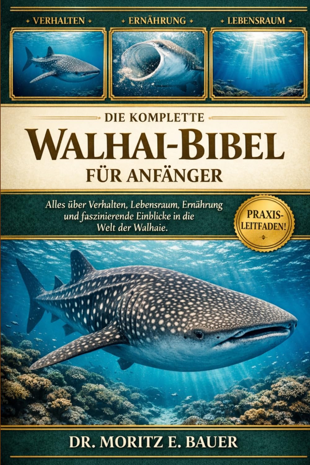 DIE KOMPLETTE WALHAI-BIBEL FÜR ANFÄNGER: Alles, was Sie über Walhaie wissen müssen : Artenübersicht und sanftes Verhalten, Lebensraum im Ozean....wichtiges Wissen für Anfänger und Liebhaber.