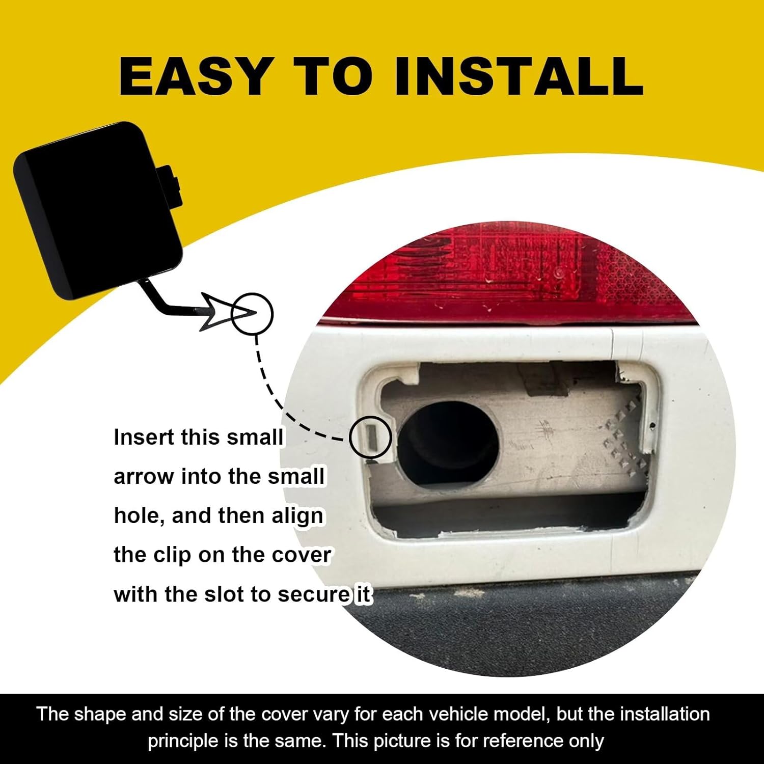 Car Front Bumper Tow Hook Cover Compatible with Ford Mustang 2018 2019 2020 JR3Z-17E811-A Small Lid Towing Eye Cap Phantom Gray