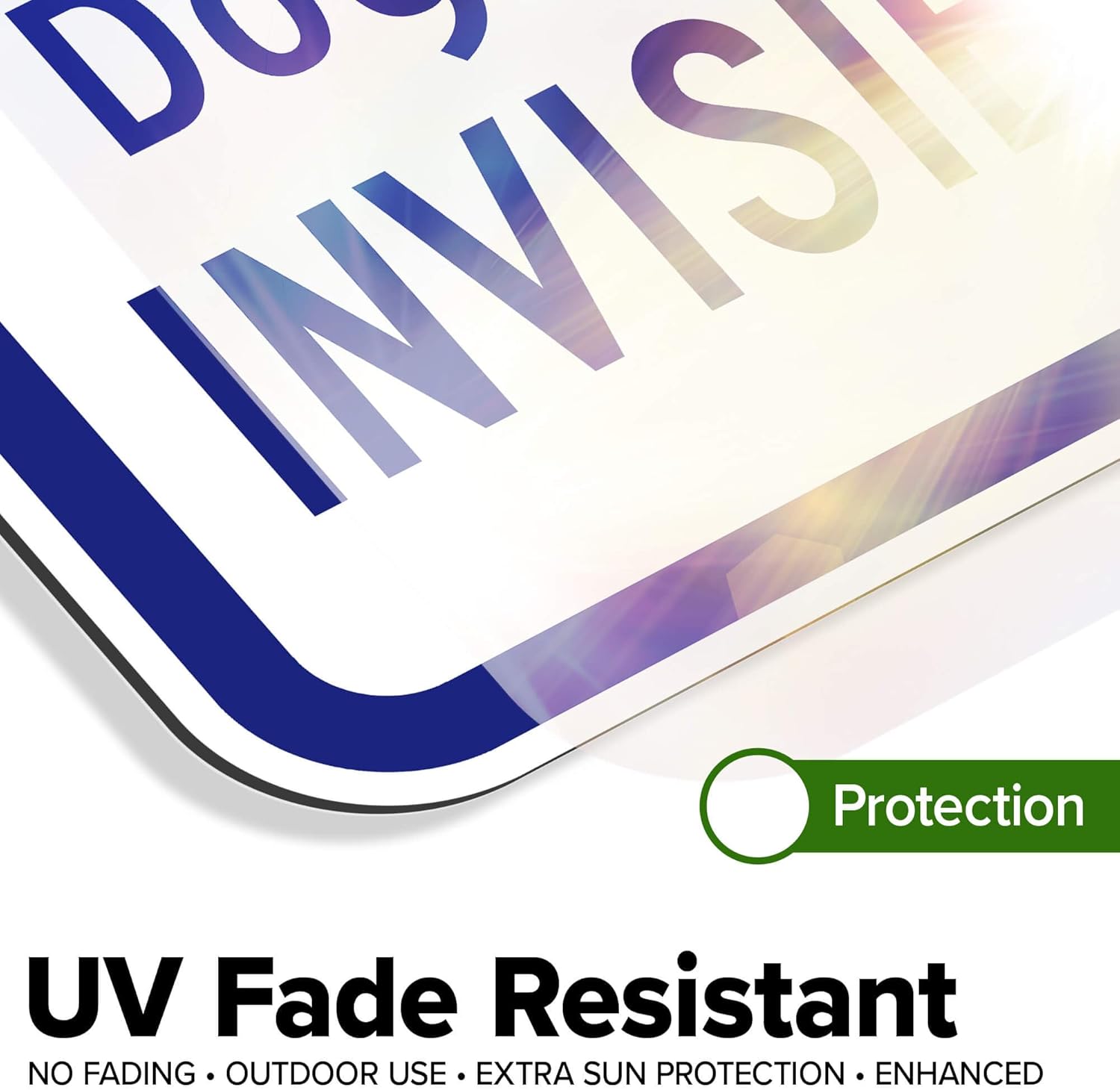 Invisible Fence for Dogs Electric Fence Sign, 9x18 Inches, Rust Free DiBound, Fade Resistant, Made in USA by My Sign Center