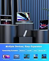 Vista 6 de TOTU Hub USB C 6 en 1, adaptador multipuerto tipo C con HDMI 4K, puertos USB 3.0/2.0, lector de tarjetas SD/TF, soporte para MacBook Pro Air