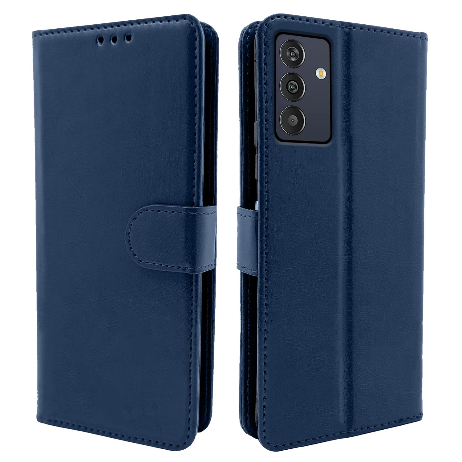 Pikkme Samsung Galaxy M13 4G Flip Case Leather Finish | Inside TPU with Card Pockets | Wallet Stand and Shock Proof | Magnetic Closing | Complete Protection Flip Cover (Blue) (B0BBC8LYMJ) Amazon Price History, Amazon Price Tracker