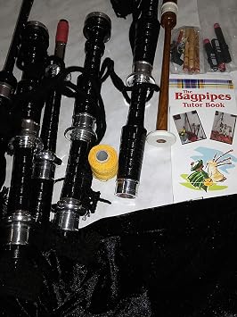Bagpipes Starter Kit with Tutor Practice chanter Book for beginner