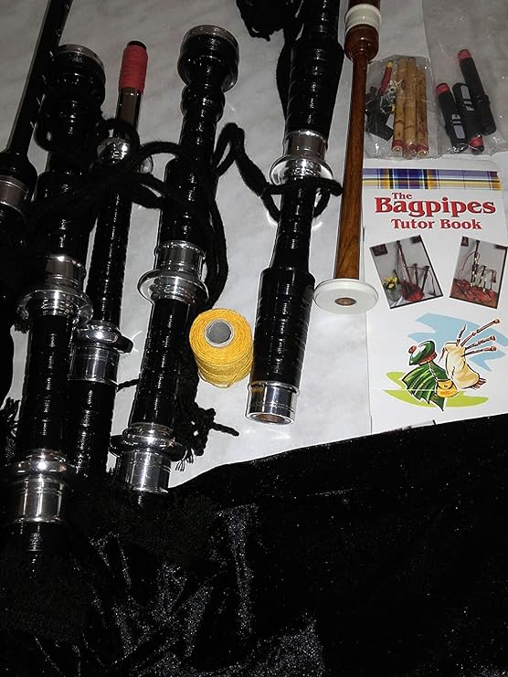 Bagpipes Starter Kit with Tutor Practice chanter Book for beginner