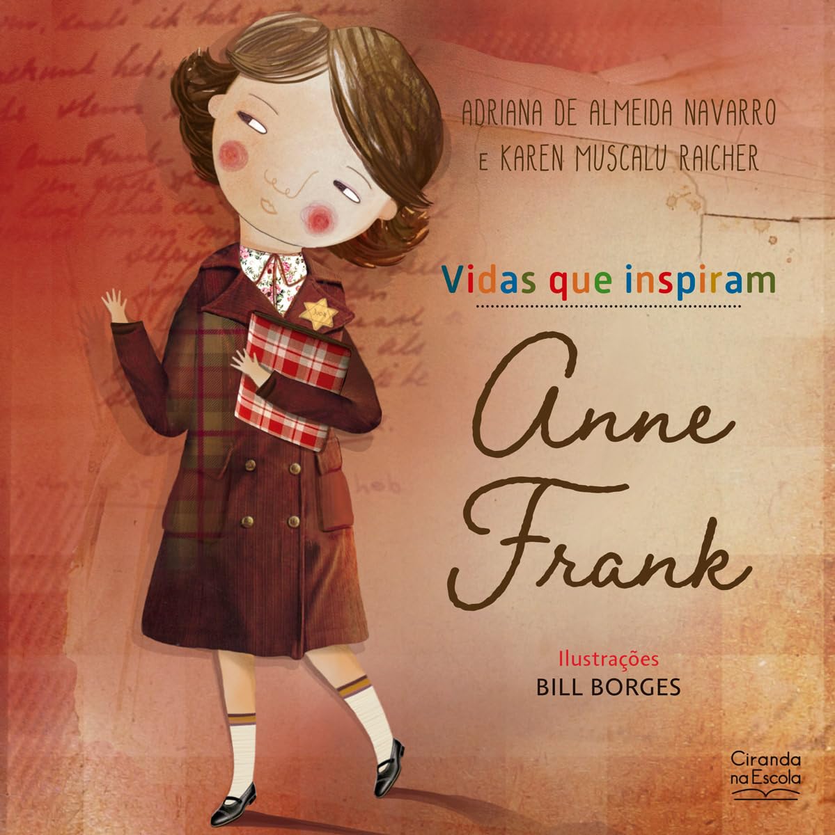 Capa do livro Anne Frank por Adriana de Almeida Navarro