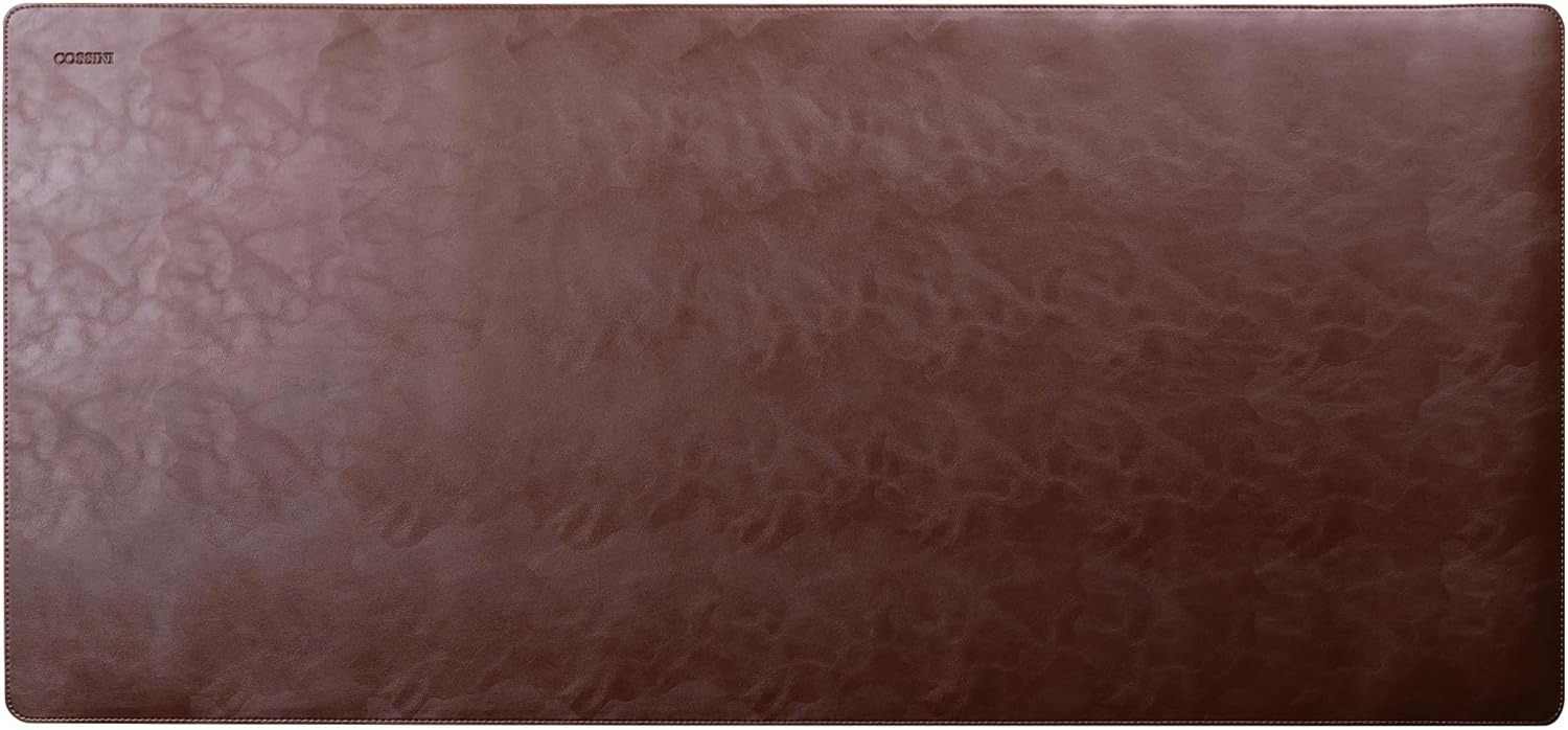 Cossini XL Desk Pad – Large Vegan Leather Desk Mat (17 x 36) – Buttery Smooth Writing, Damage Blocking, Non-Slip, Waterproof – Home Office Computer Desk Protector Blotter Laptop Keyboard Mouse Pad Cossini XL Desk Pad – Large Vegan Leather Desk Mat (17 x 36) – Buttery Smooth Writing, Damage Blocking, Non-Slip, Waterproof – Home Office Computer Desk Protector Blotter Laptop Keyboard Mouse Pad