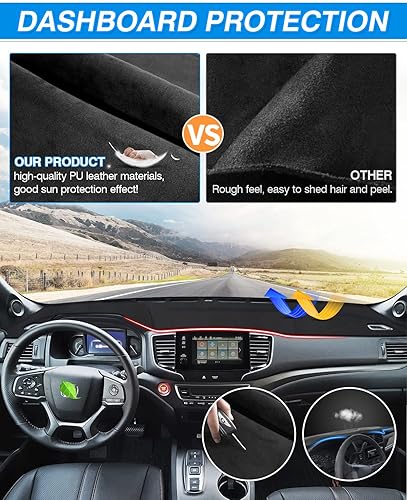 Miniatura 42 de Cartist - Funda de salpicadero, alfombrilla antideslizante, protector de rayos ultravioleta, antirreflejos