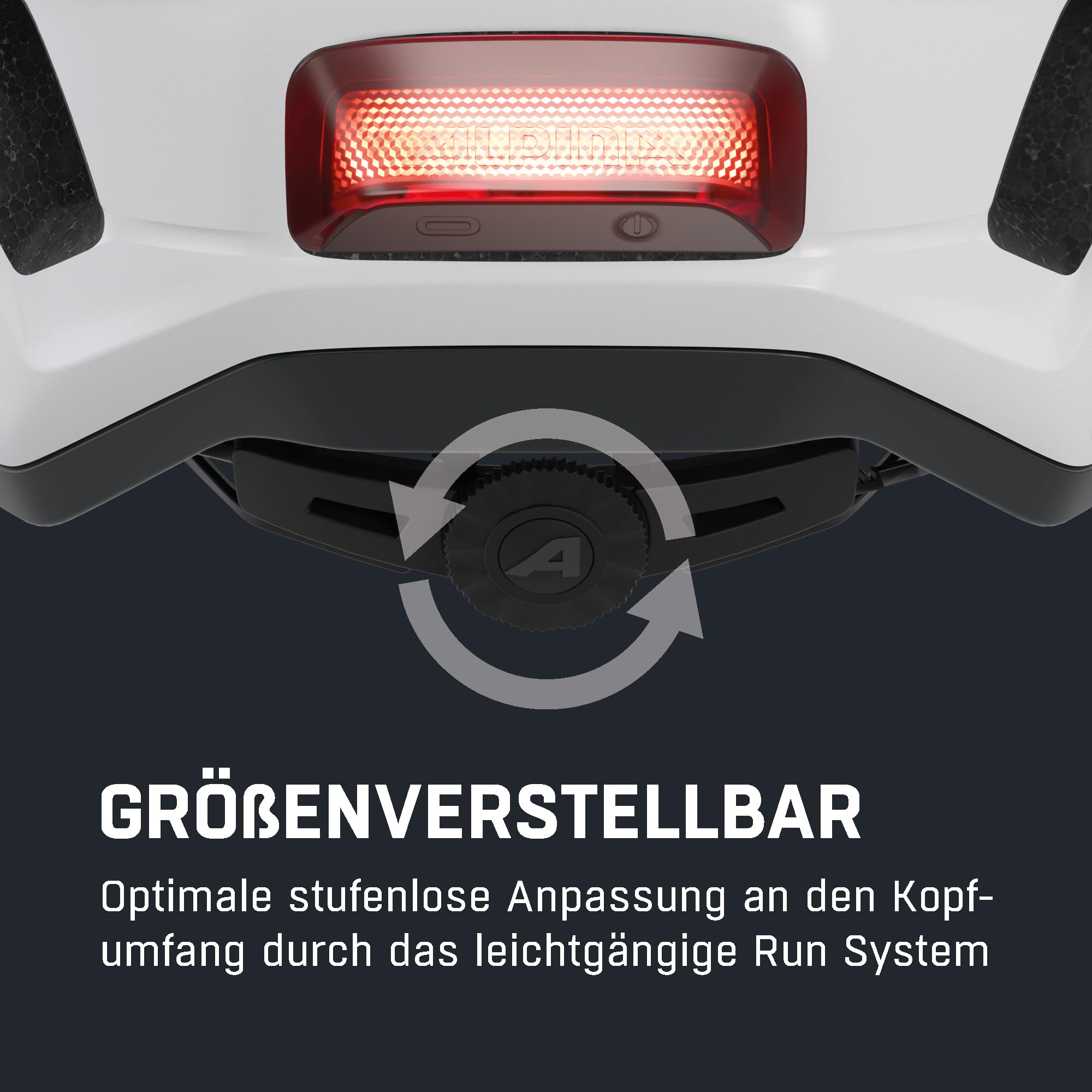 ALPINA Paranus Urban - Fahrradhelm mit LED-Rücklicht, Leichter Hi-EPS-Innenschale, großer Belüftung, individuell einstellbar und integriertes Insektennetz