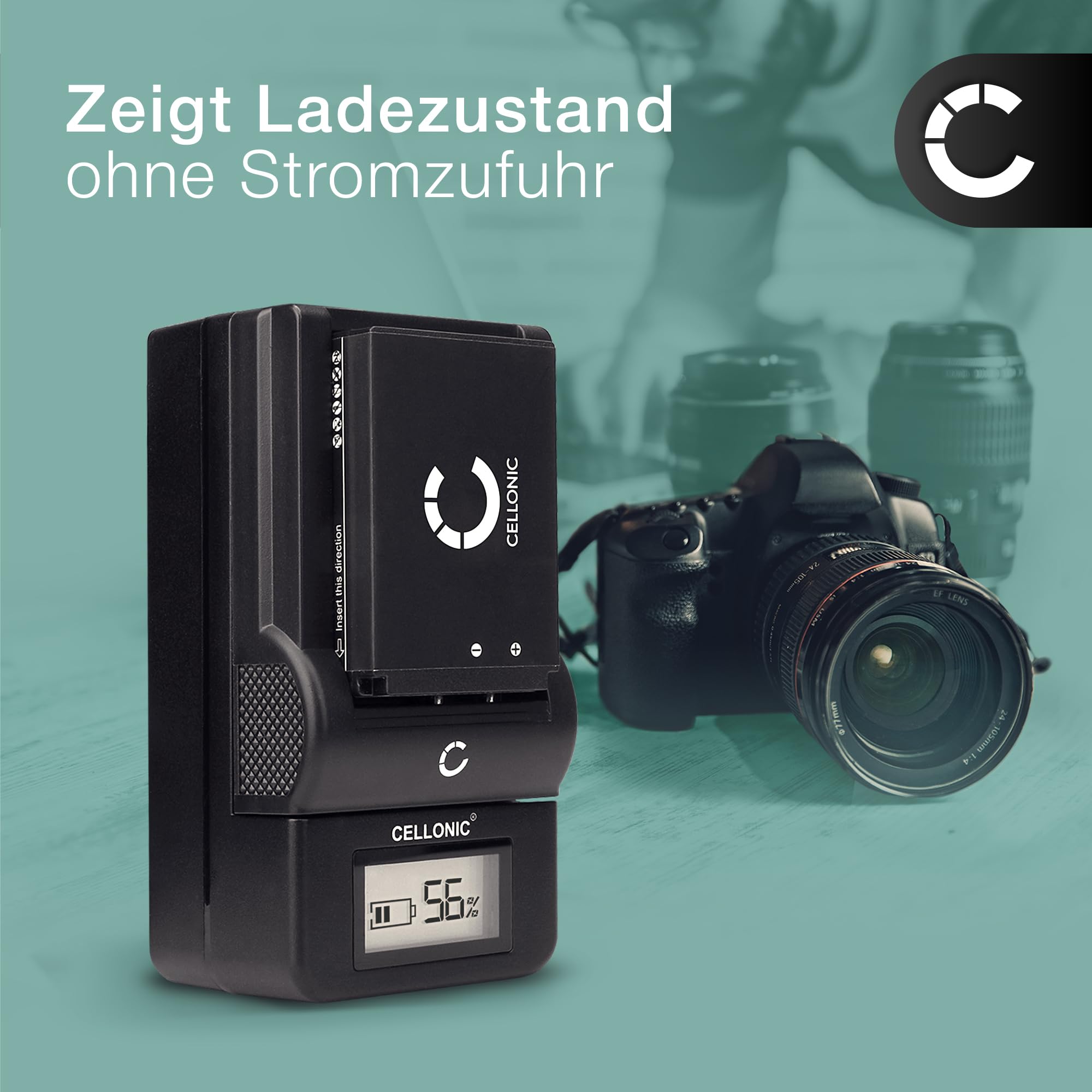 CELLONIC 2X Akku kompatibel mit ACTITOP HD 1080p 16x Zoom 24MP