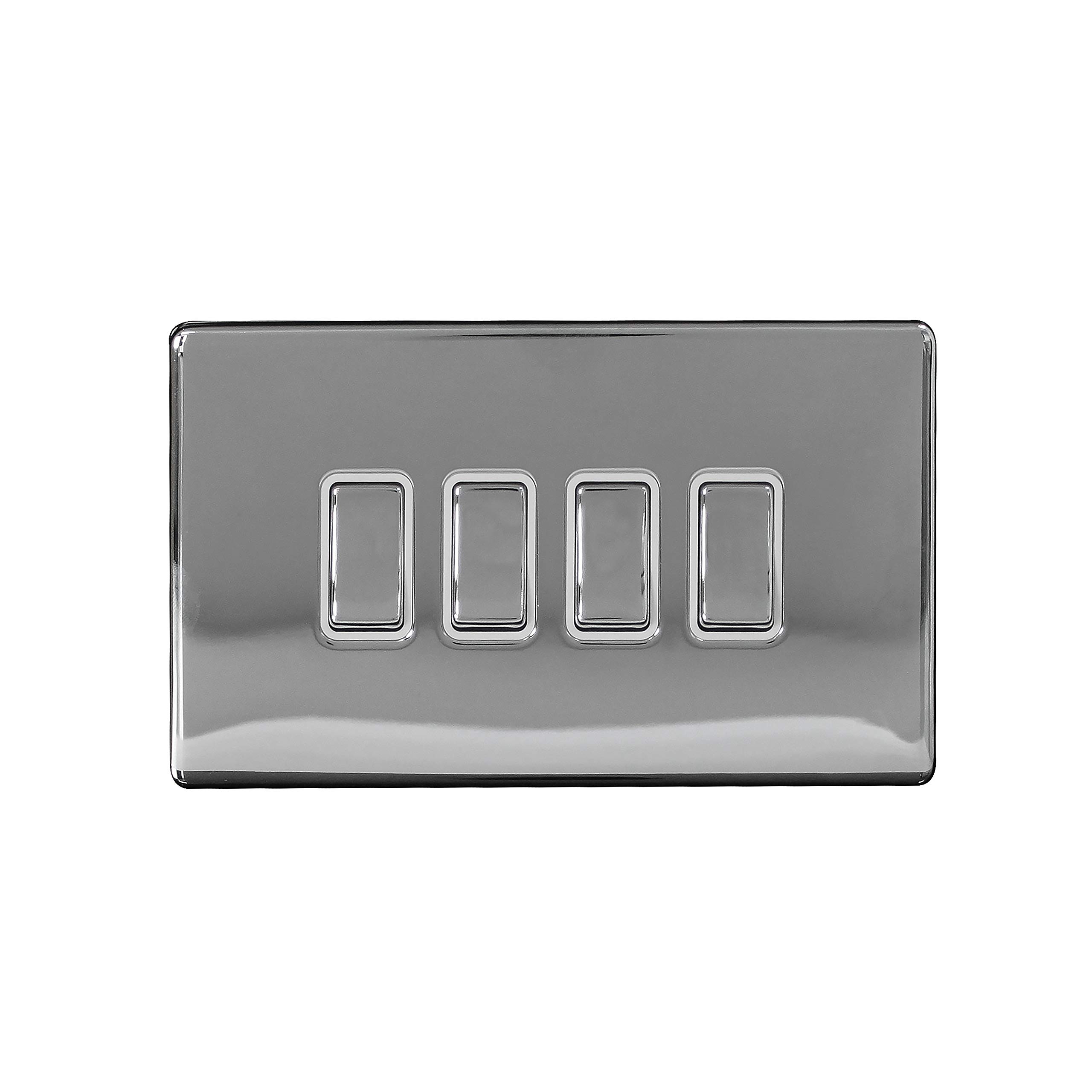 Arlec CH Metal Scwless 10 A 4G 2 W Swh