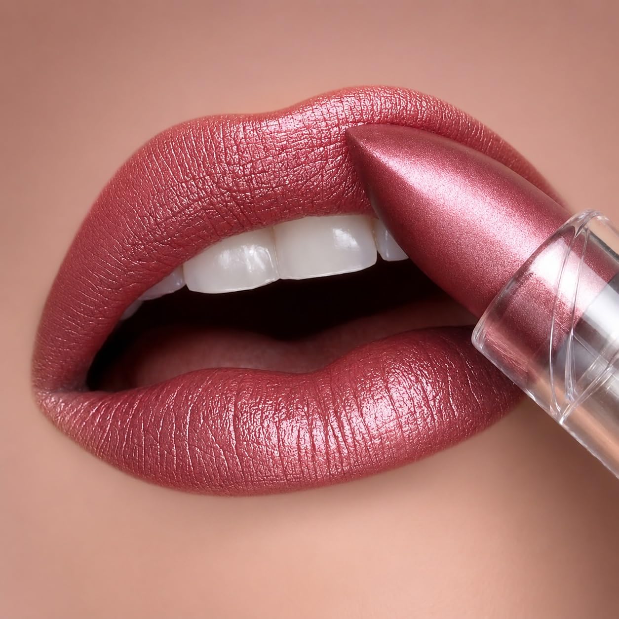 Glitter Lipstick with Rich Pigmentation for Bold Glamorous Lips | Sparkling Glitter, All-Day Shine, Long-Lasting Wear, Metallic Finish, Vibrant Colour-image-36