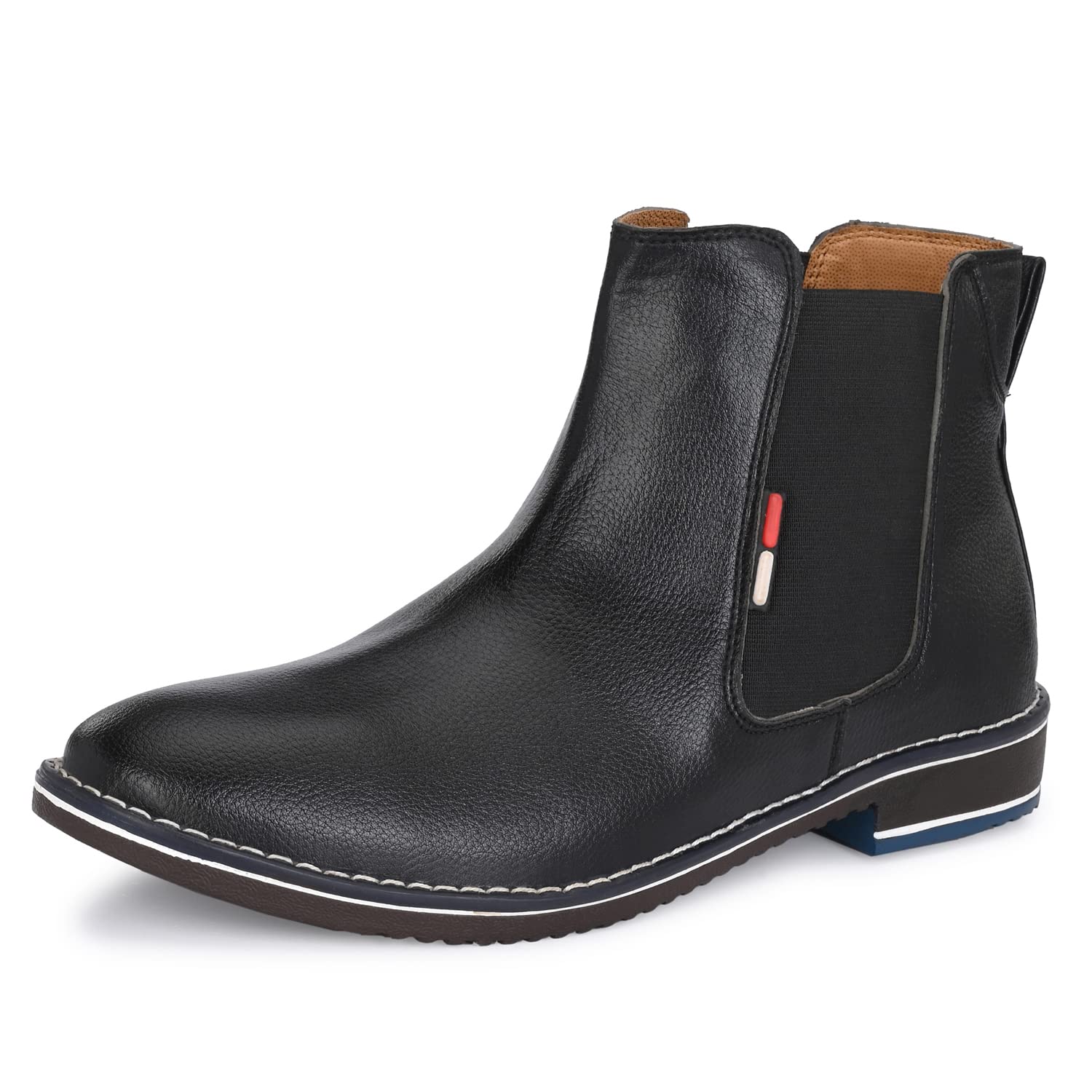 AZZARO BLACK Mens Leather Slip-On Casual Boot Shoes,8,Black(Cas_11518_black_8) (B0BJ1VNY9B) Amazon Price History, Amazon Price Tracker