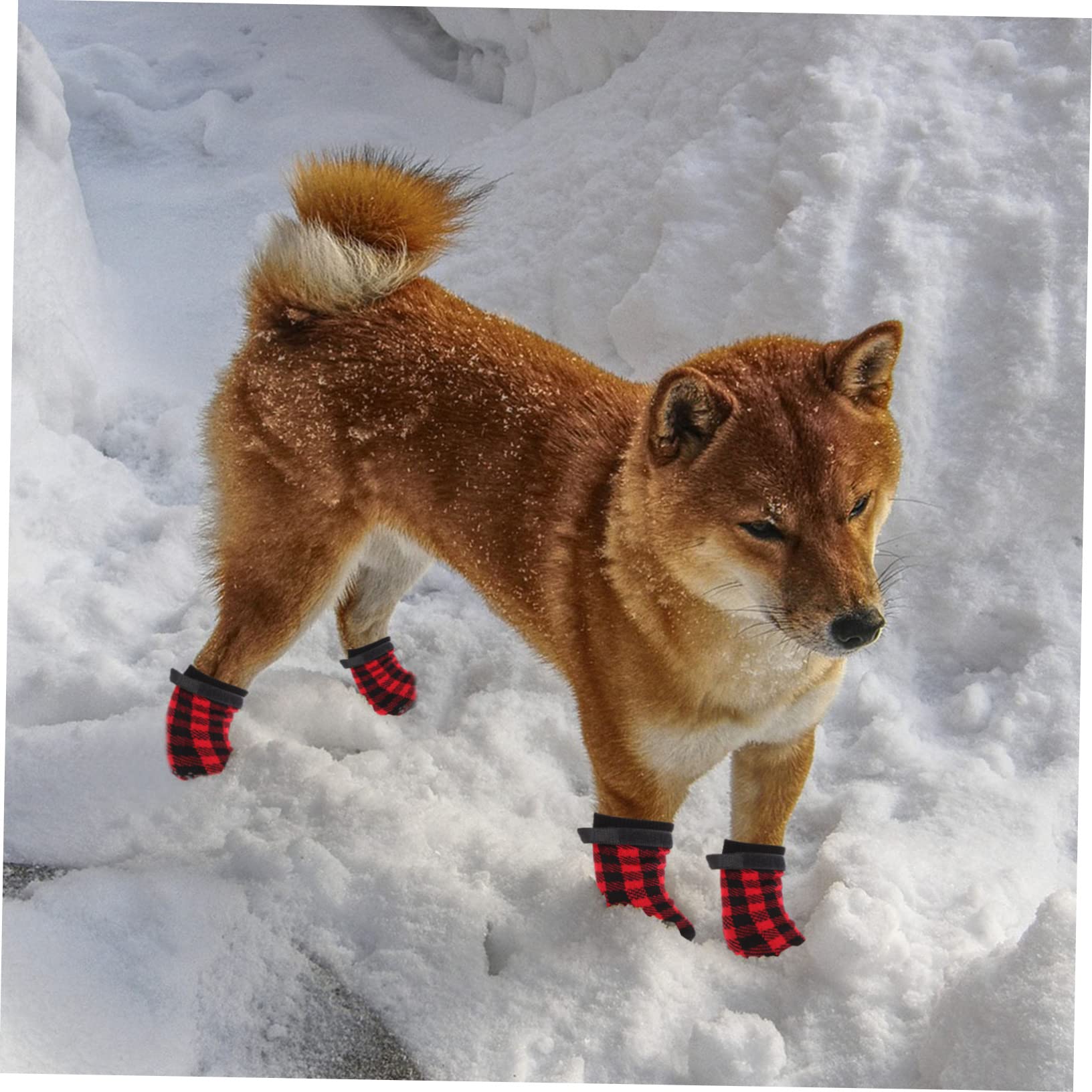 BESPORTBLE Adorable Christmas Pet Stockings Warm Non Slip Dog Socks Protector for Hardwood Floors