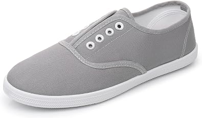 VenusCelia Womens Blaze Canvas Slip-On Sneaker