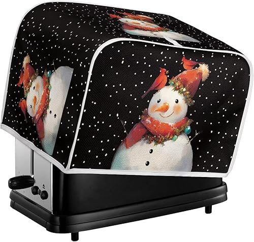 Vista 252 de UNICEU Funda acolchada para tostadora con patrón de café, se adapta a la mayoría de tostadoras estándar de 4 rebanadas patrón de café,Hojas de otoño