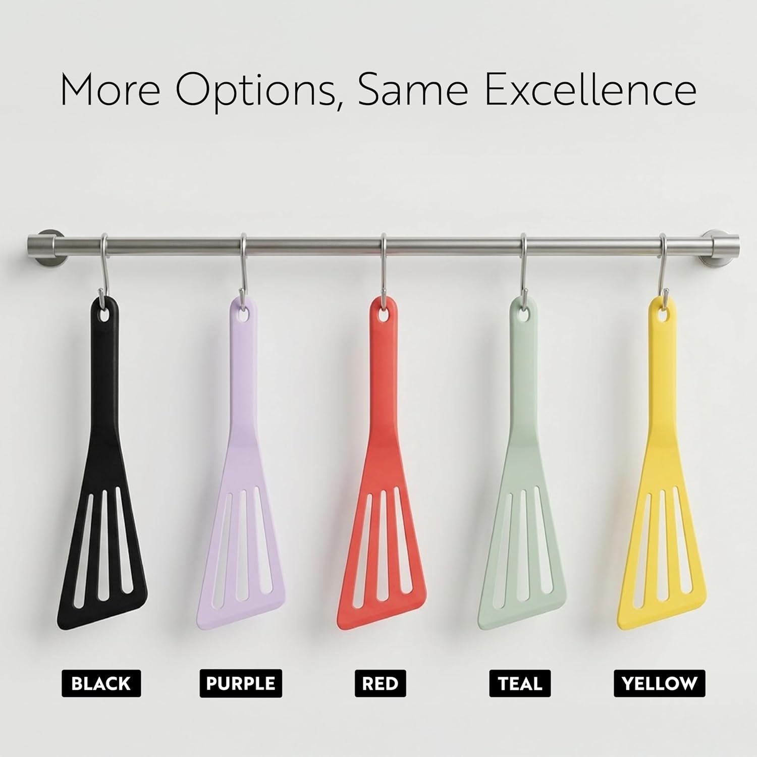 Restaurantware Slotted Spatula - 200 Pack - Met Lux High Heat Resistant Kitchen Spatula Turner - Non-Stick Turner for Eggs, Pancakes, Teal