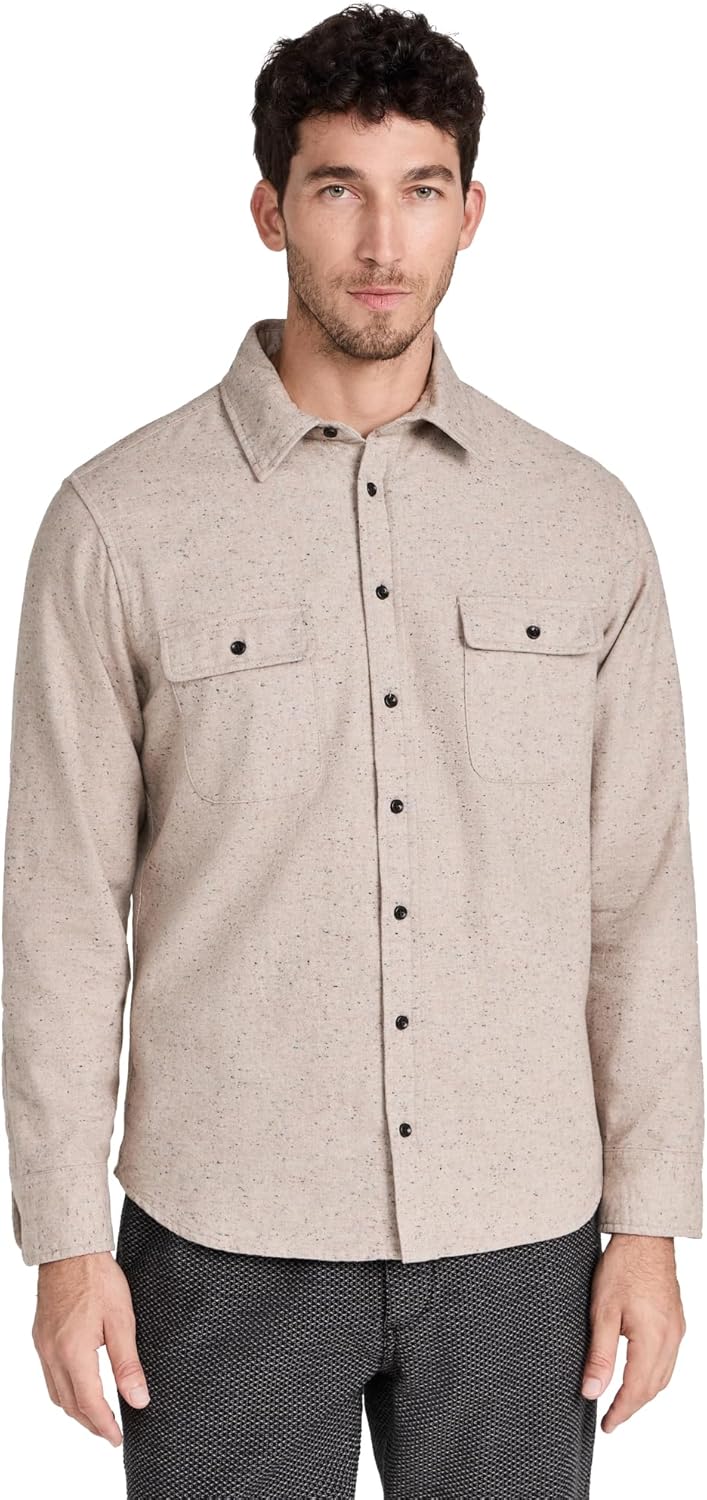 The Yosemite Shirt in Oat Donegal