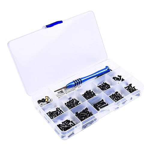 Miniatura 3 de RC M2 M2.5 M3 Tornillos y tuercas Juego de tornillos y tuercas de manga cruzada Allen Llave Allen Kit de pasadores de brazo oscilante para Wltoys