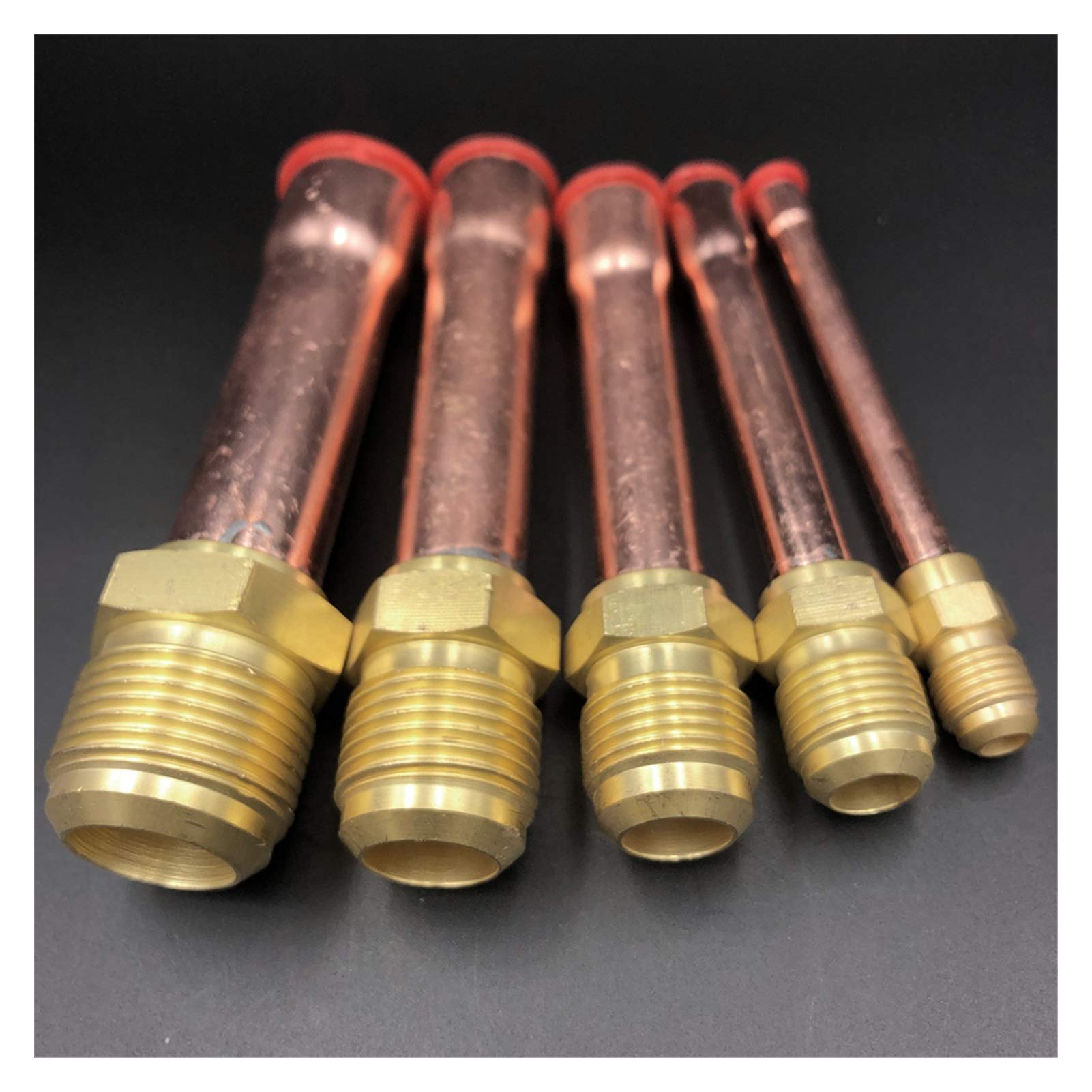 Pipe Fittings 45 Degree SAE 1/4" 3/8" 1/2" 3/4" Flared Connector with Brass Fittings for Air Conditioners (Color : with Nut, Thread Specification : Flare Fit 19.05mm OD)