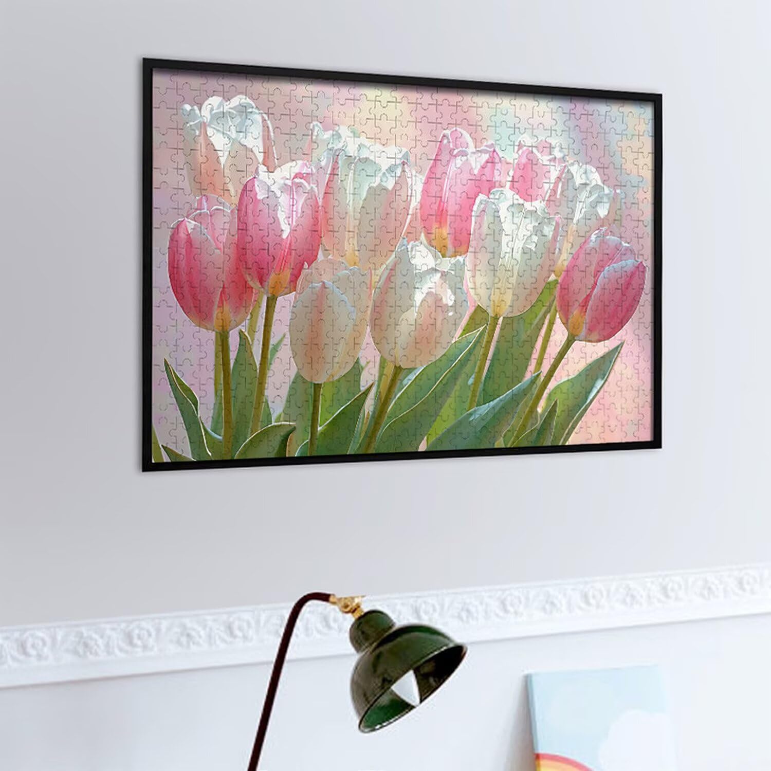 1500 Pezzi di Puzzle, tulipani1500 Pezzi di Puzzle per Adulti, Regalo di Anniversario, Regalo di Natale, Decorazione Della Casa, Prevenzione Della Degenerazione Cerebrale Negli Anziani v-977