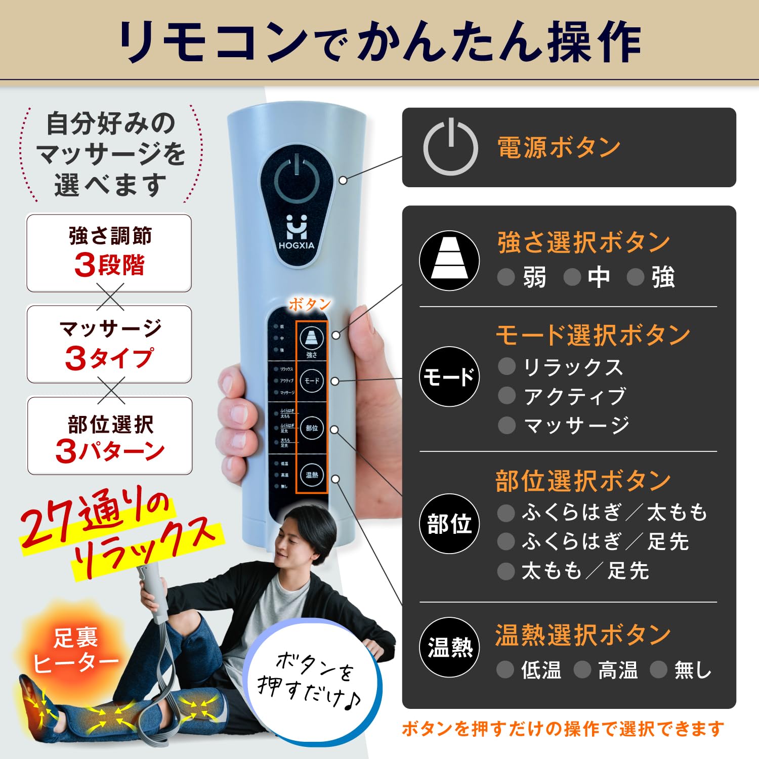 Amazon | HOGXIA ホグシア フットマッサージャー 【 医療機器認証
